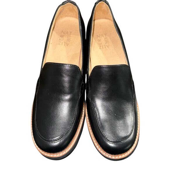 NEW Naturalizer BLACK Cabaret Loafer 2.25” CHUNKY BLOCK HEEL SZ 8.5 - Picture 5 of 13